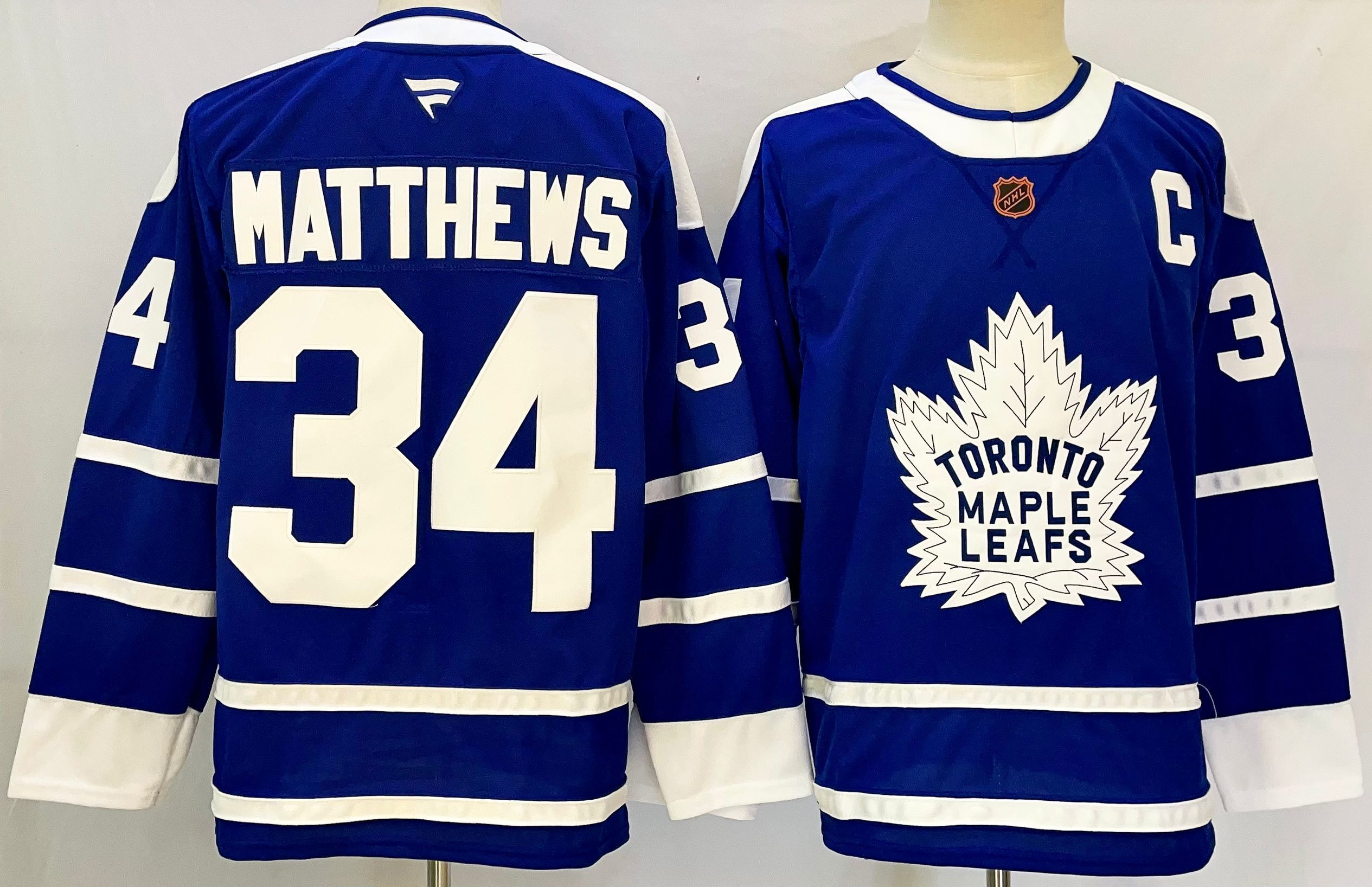 Men Toronto Maple Leafs #34 Matthews Blue 2026 Adidias NHL Jersey style 001
